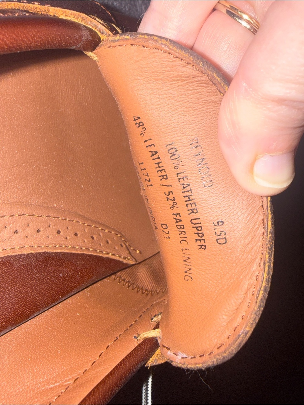 Men’s Ralph Lauren Polo Men’s Reynold Tan Loafers-Deep Saddle Tan 9.5 - Picture 5 of 5